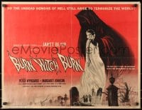 4f523 BURN WITCH BURN 1/2sh 1962 undead demons of Hell arise to terrorize the world!