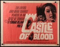 4f530 CASTLE OF BLOOD 1/2sh 1964 Edgar Allan Poe, the living and dead in an orgy of terror!