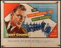 4f538 COURT-MARTIAL OF BILLY MITCHELL 1/2sh 1956 c/u of Gary Cooper, directed by Otto Preminger!