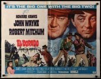4f566 EL DORADO 1/2sh 1967 John Wayne, Robert Mitchum, Howard Hawks, big one with the big two!
