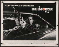 4f568 ENFORCER 1/2sh 1976 Bill Gold image of Eastwood as Dirty Harry with gun through windshield!