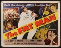 4f572 FAT MAN style A 1/2sh 1951 young Rock Hudson, Julie London, William Castle directed!