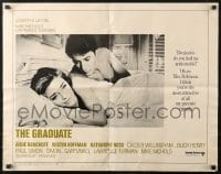 4f587 GRADUATE 1/2sh 1968 classic image of Dustin Hoffman & Anne Bancroft in bed, pre-awards!