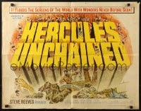 4f593 HERCULES UNCHAINED 1/2sh 1960 Ercole e la regina di Lidia, world's mightiest man Steve Reeves