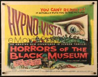 4f598 HORRORS OF THE BLACK MUSEUM 1/2sh 1959 Hypno-Vista actually puts you in the picture!