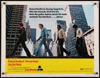 4f599 HOT ROCK 1/2sh 1972 Robert Redford, George Segal, cool cast portrait on the street!