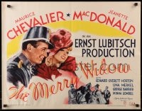 4f671 MERRY WIDOW 1/2sh R1962 Maurice Chevalier, Jeanette MacDonald, Ernst Lubitsch!