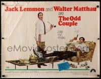 4f684 ODD COUPLE 1/2sh 1968 art of best friends Walter Matthau & Jack Lemmon by Robert McGinnis!