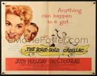 4f744 SOLID GOLD CADILLAC style B 1/2sh 1956 Hirschfeld art of Judy Holliday & Paul Douglas in car!
