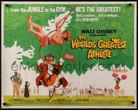 4f794 WORLD'S GREATEST ATHLETE 1/2sh 1973 Walt Disney, Jan-Michael Vincent goes from jungle to gym!