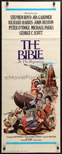 4f018 BIBLE insert 1967 La Bibbia, John Huston as Noah, Stephen Boyd as Nimrod, Ava Gardner!