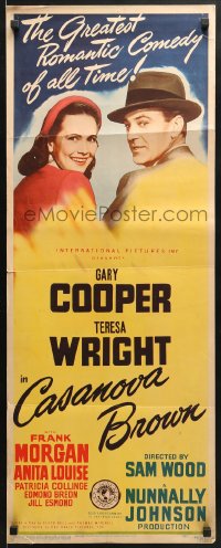 4f040 CASANOVA BROWN insert 1944 great lover Gary Cooper loves Teresa Wright!