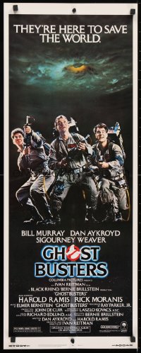 4f104 GHOSTBUSTERS insert 1984 Bill Murray, Aykroyd & Harold Ramis are here to save the world!