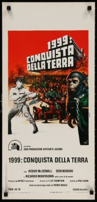 4f839 CONQUEST OF THE PLANET OF THE APES Italian locandina 1973 Roddy McDowall, apes are revolting!