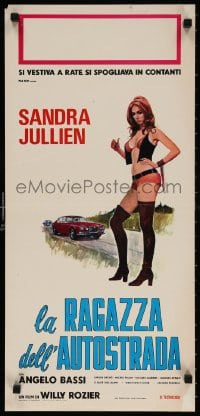 4f842 DANY THE RAVAGER Italian locandina 1973 Dany la ravageuse, sexy naked Sandra Julien!