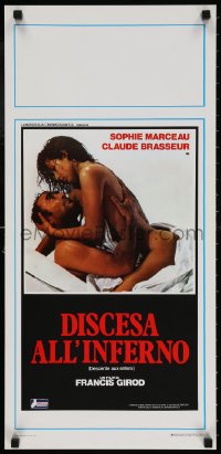 4f847 DESCENT INTO HELL Italian locandina 1987 sexy naked Sophie Marceau & Claude Brasseur!