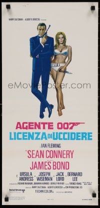 4f853 DR. NO Italian locandina R1970s Sean Connery as James Bond 007, Ursula Andress, different!