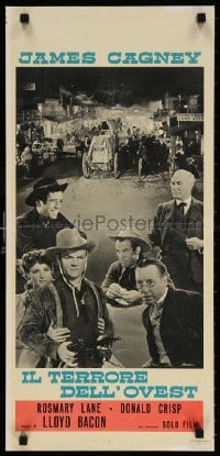 4f933 OKLAHOMA KID Italian locandina R1962 James Cagney, Humphrey Bogart, Rosemary Lane!