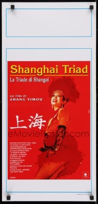 4f957 SHANGHAI TRIAD Italian locandina 1995 China, Asian drug empire, image of pretty Li Gong!