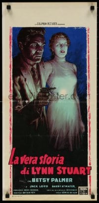 4f982 TRUE STORY OF LYNN STUART Italian locandina 1958 creepy different Anselmo Ballester art!