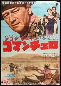 4f295 COMANCHEROS Japanese 1961 cowboy John Wayne, Stuart Whitman, directed by Michael Curtiz!
