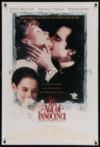 4g509 AGE OF INNOCENCE 1sh 1993 Martin Scorsese, Daniel Day-Lewis, Winona Ryder