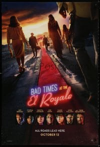 4g538 BAD TIMES AT THE EL ROYALE style B teaser DS 1sh 2018 Bridges, Dakota Johnson, red carpet!
