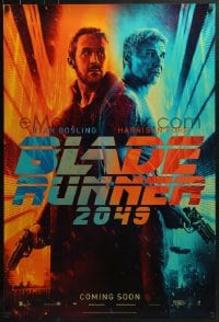 4g567 BLADE RUNNER 2049 int'l teaser DS 1sh 2017 montage image with Harrison Ford & Ryan Gosling!