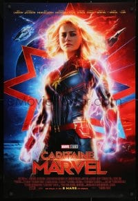 4g578 CAPTAIN MARVEL int'l French language advance DS 1sh 2019 Brie Larson in the title role!