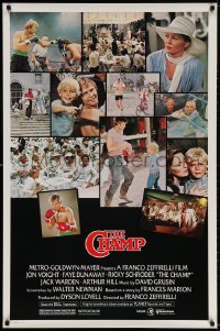 4g585 CHAMP 1sh 1979 great montage of images of Jon Voight, Ricky Schroder, Faye Dunaway!