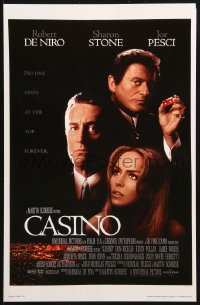 4g241 CASINO 11x17 commercial poster 1995 Martin Scorsese, Robert De Niro & Sharon Stone, Pesci!