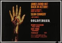 4g250 GOLDFINGER 27x39 English commercial poster 2000s Connery as Bond + Blackman as Pussy Galore!