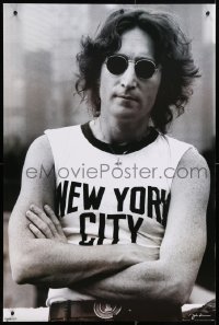 4g257 JOHN LENNON 24x36 English commercial poster 2006 Beatles, arms crossed in New York City!