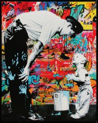 4g267 MR. BRAINWASH 24x30 commercial poster 2010s a hoax concocted by Banksy and Shepard Fairey?