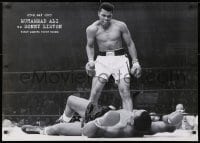 4g269 MUHAMMAD ALI VS. SONNY LISTON 24x34 English commercial poster 2000 classic boxing image!