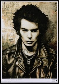 4g278 SID VICIOUS 23x33 commercial poster 2014 cool close-up art of the punk rock n roll star!