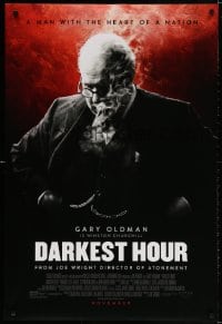 4g615 DARKEST HOUR advance DS 1sh 2017 Gary Oldman is Winston Churchill, never, never surrender!