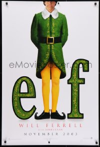 4g638 ELF teaser 1sh 2003 Jon Favreau directed, James Caan & Will Ferrell in Christmas comedy!