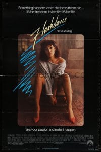 4g655 FLASHDANCE 1sh 1983 sexy dancer Jennifer Beals, take your passion and make it happen!