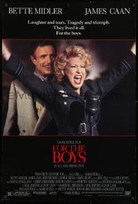 4g658 FOR THE BOYS 1sh 1991 Mark Rydell directed, Bette Midler, James Caan, George Segal