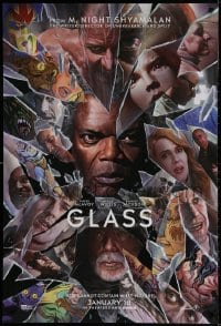 4g672 GLASS teaser DS 1sh 2019 M. Night Shyamalan, Alex Ross art of Jackson, McAvoy & Willis!