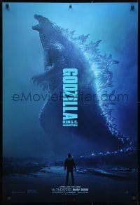 4g677 GODZILLA: KING OF THE MONSTERS teaser DS 1sh 2019 great full-length image of the creature!