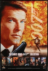 4g201 JAMES BOND 007 COLLECTION 27x40 video poster 1996 images of Moore and Dalton!