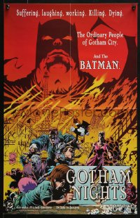 4g312 BATMAN 14x22 special poster 1994 Gotham Nights, artwork by Jimmy Palmiotti!
