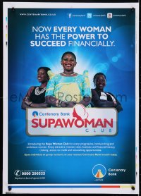 4g095 CENTENARY BANK SUPAWOMAN CLUB 18x25 Ugandan advertising poster 2010s every woman has the power