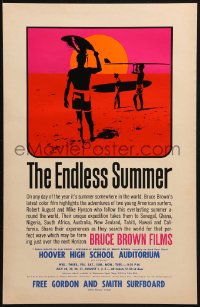 4g348 ENDLESS SUMMER 11x17 special poster 1965 Bruce Brown, John Van Hamersveld art, predates 1sh!