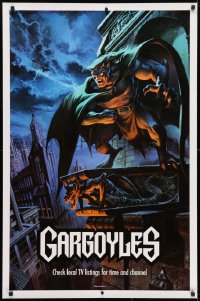 4g183 GARGOYLES tv poster 1994 Disney, striking fantasy cartoon artwork of Goliath!