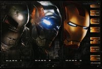 4g380 IRON MAN 14x20 special poster 2008 Robert Downey Jr. is Iron Man, three mask images!