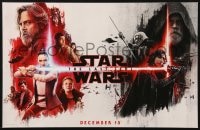 4g398 LAST JEDI 11x17 special poster 2017 Star Wars, Fisher, Hamill, completely different!
