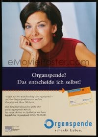 4g425 ORGANSPENDE 17x23 German special poster 2000s please join the organ donor registry!